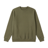 Saga & Stone Waffle-knit crewneck sweatshirt