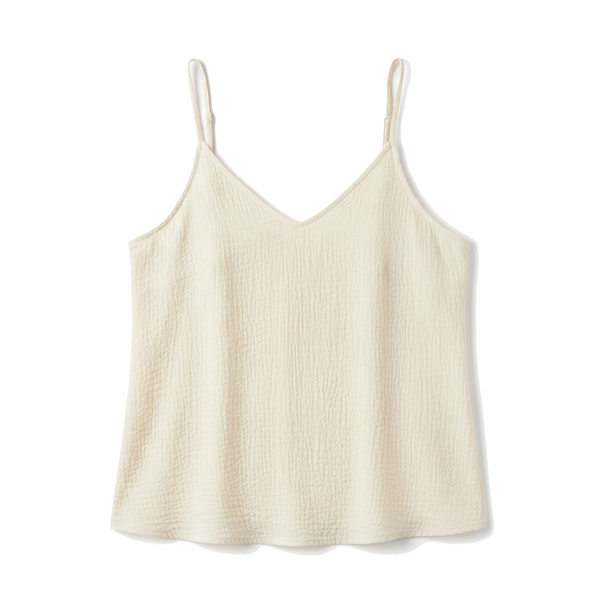 Vela Atelier Crinkle cotton camisole blouse