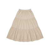 Saga & Stone Tiered cotton midi skirt