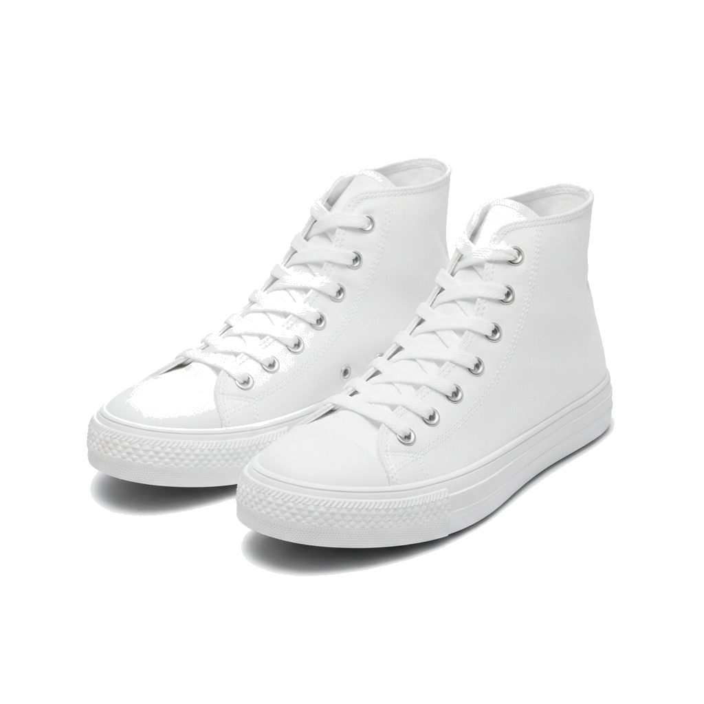Canvas high-top sneakers
